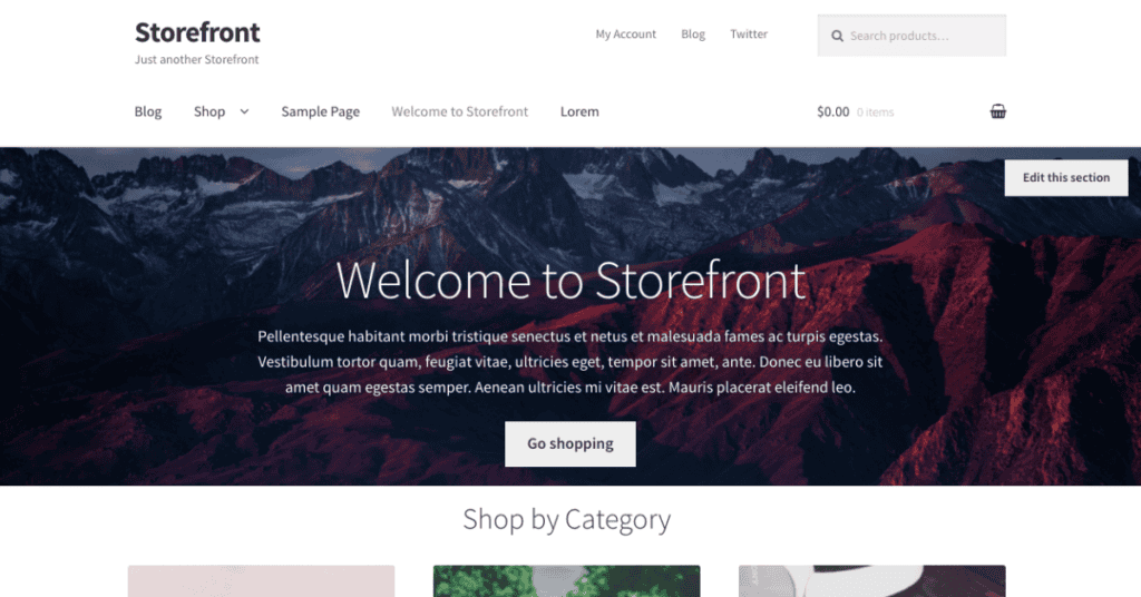 Woo's Storefront, an innovative approach to WordPress ecommerce themes